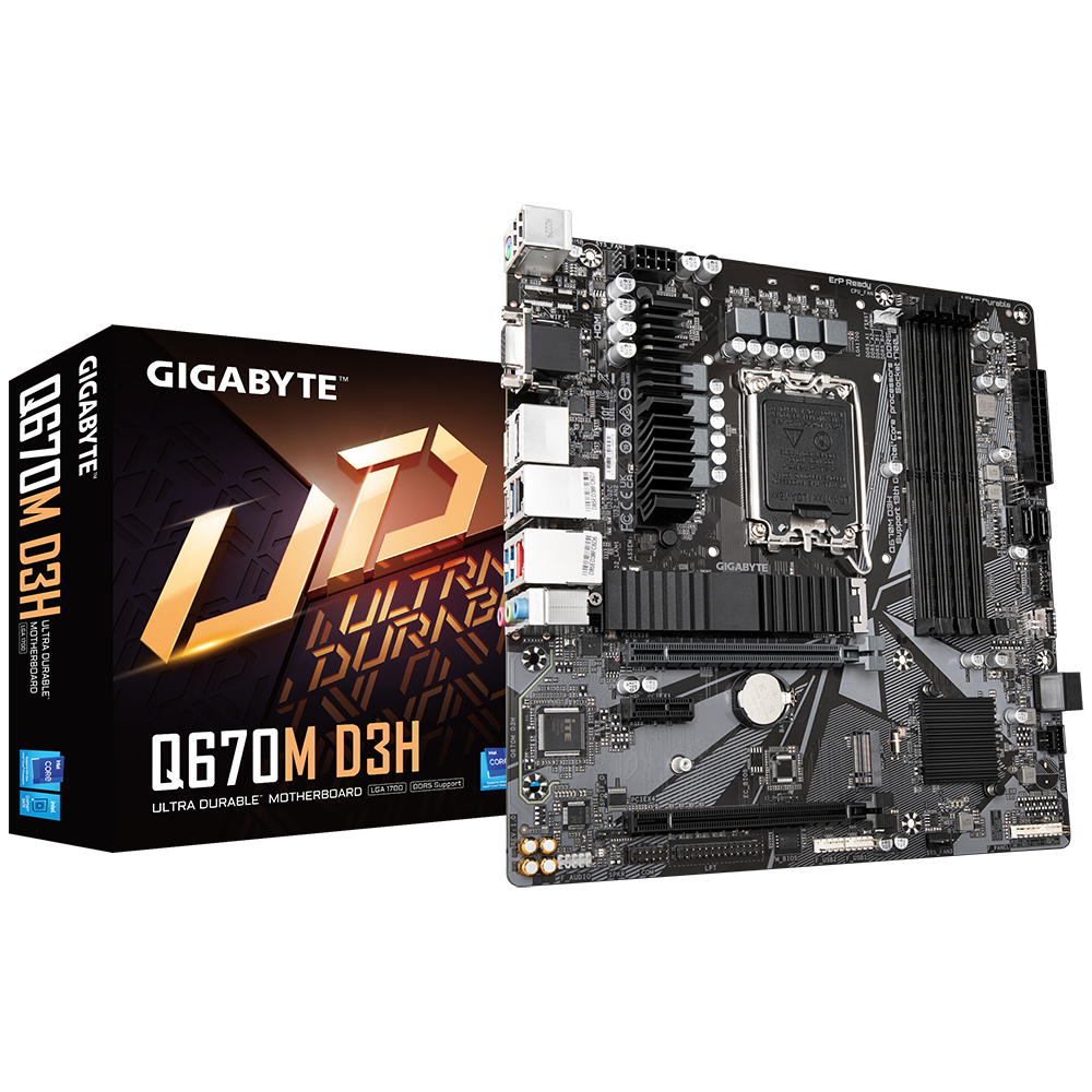 Mb Gigabyte Q670m D3h Ddr5,1700, Matx