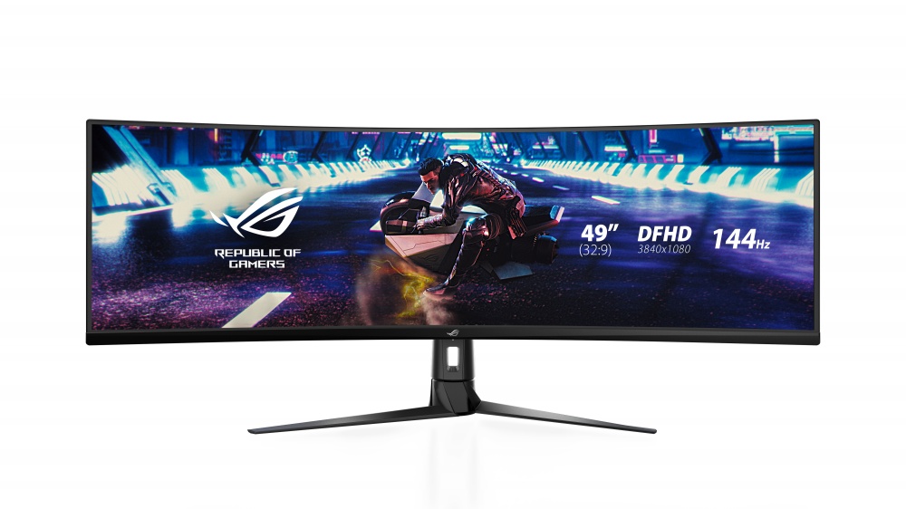 Monitor Gamer Curvo ASUS ROG Strix XG49VQ LED 49", Full HD, Super Ultra Wide, FreeSync, 144Hz, HDMI, Bocinas Integradas (2 x 10W), Negro  XG49VQ