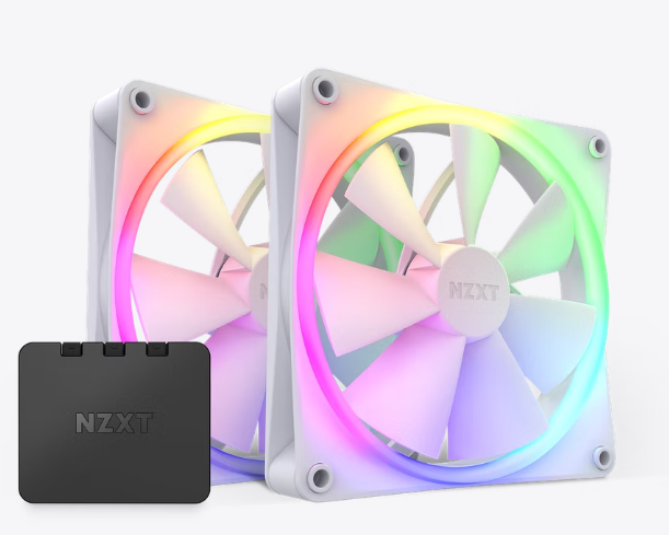 Kit 2 Ventiladores Nzxt F140 140mm Blanco Rgb