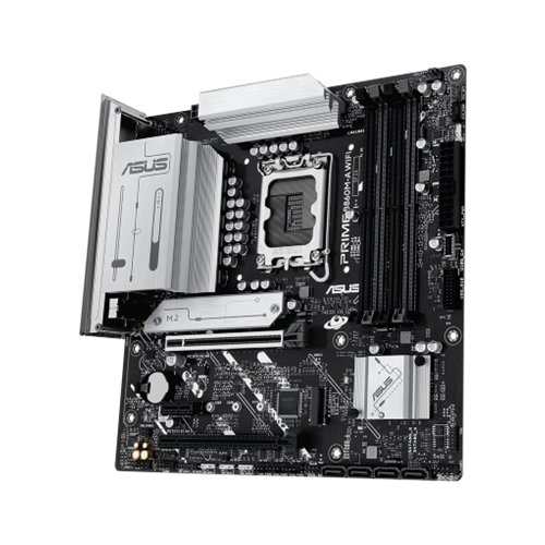 Tarjeta Madre ASUS PRIME B860M-A WIFI - Socket 1851 - 4xDDR5 - 8666+(OC)MHz - HDMI - DisplayPort - Micro ATX