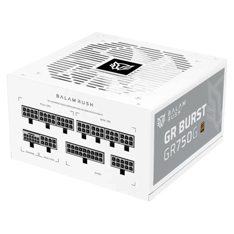 Fuente De Poder Gamer Balam Rush Gr Burst Gr750g / 750w / Certificada 80 Plus Gold / Atx / Full