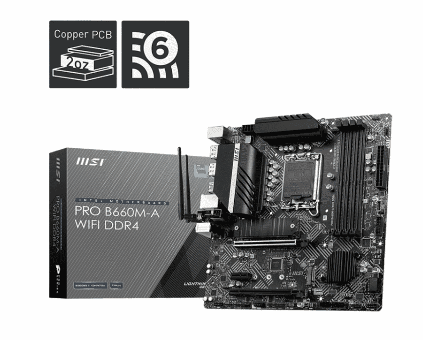 Tarjeta  Madre MSI Micro-atx Pro B660m-a Wifi DDR4 Socket 1700 Intel B660