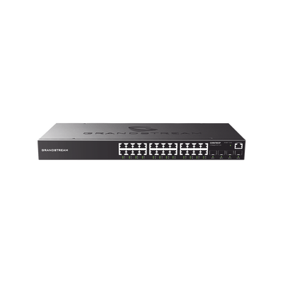 Switch Gigabit Poe+ Administrable / 24 Puertos 10/100/1000 Mbps + 4 Puertos Sfp Uplink / Hasta 360w / Compatible Con Gwn Cloud.