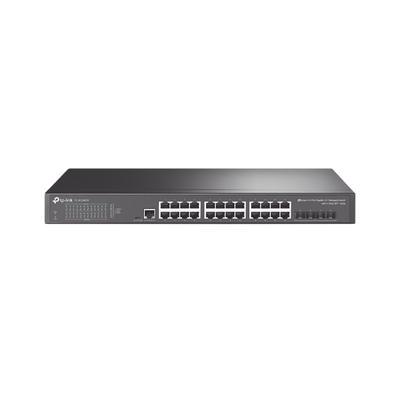 Switch Omada Sdn Administrable / 24 Puertos Gigabit Y 4 Puertos Sfp+ / Funciones Sflow, Qinq Y Qos / Administración Centralizada Omada