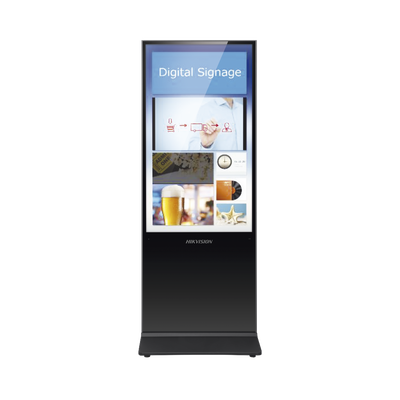 Pantalla De 55" 4k Para Publicidad Digital / Base Para Piso (totem) / Puertos Usb / Entrada De Video Hdmi Y Vga /  Wifi / Altavoz Integrada