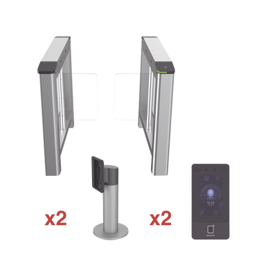Kit De Torniquete Con Terminales Faciales Incluidas / Montajes Incluidos /  Izquierdo Y Derecho / Carril De 90 Cms / 3,000,000 Mcbf / 4 Pares De Ir