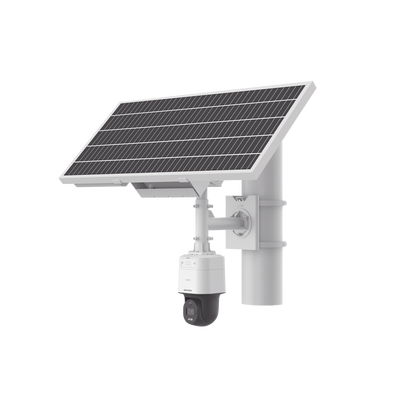 Kit Solar Ip All In One / Cámara Pt Colorvu 4 Megapixel / Lente 4 Mm / Panel Solar / Batería De Respaldo De Litio 23.2ah (hasta 24 Días) / Conexión 4g / Accesorios De Instalación