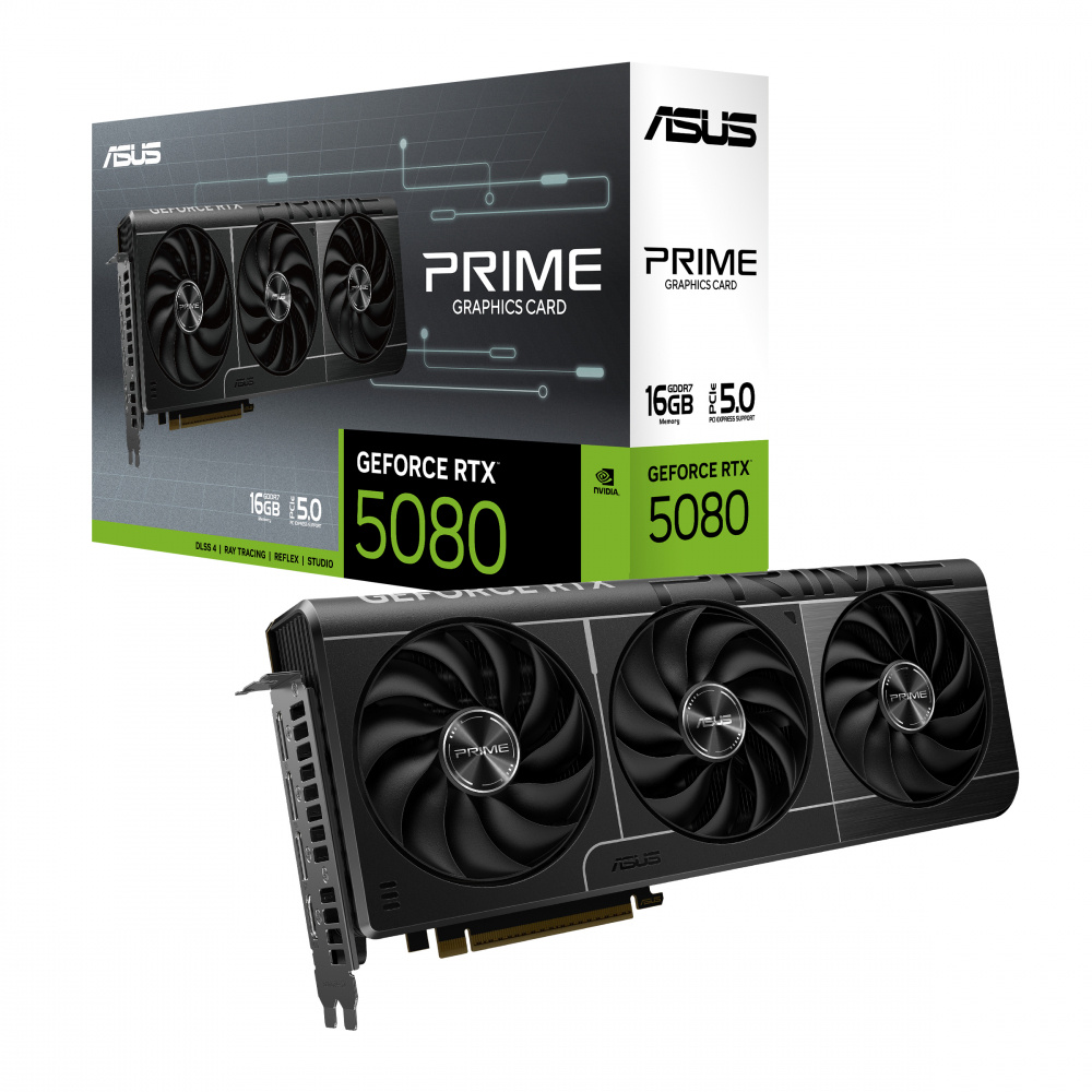 Tarjeta de Video ASUS NVIDIA PRIME GeForce RTX 5080, 16GB 256-bit GDDR7, PCI Express 5.0 PRIME-RTX5080-16G