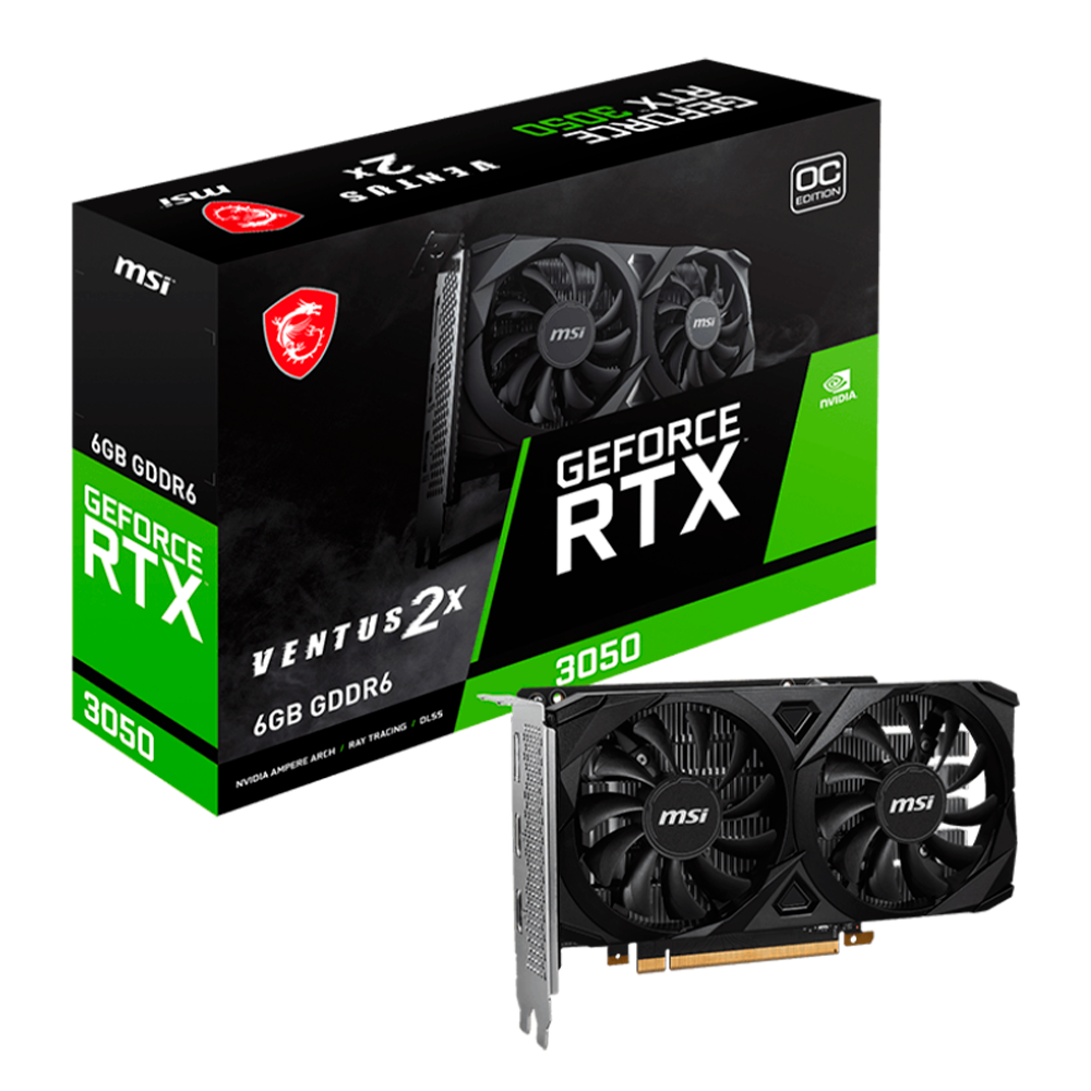 Tarjeta De Video Msi Geforce Rtx 3050 Ventus 2x 6g Oc