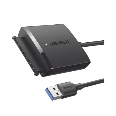 Adaptador Usb 3.0 A Sata Iii | Compatible Con Disco Duro Hdd Y Ssd De 2.5" Y 3.5" De Hasta 12 Tb | Velocidad Usb 3.0 De Hasta 5 Gbps | Alta Velocidad Con Uasp &amp; Trim | Cable De 50 Cm.