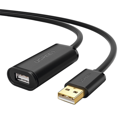 Cable De Extensión Activo Usb 2.0 / 30 Metros / Macho-hembra / Booster Individual Fe1.1s Incorporado / Velocidad De Hasta 480 Mbps / Ideal Para Impresoras, Consolas , Webcam, Etc.