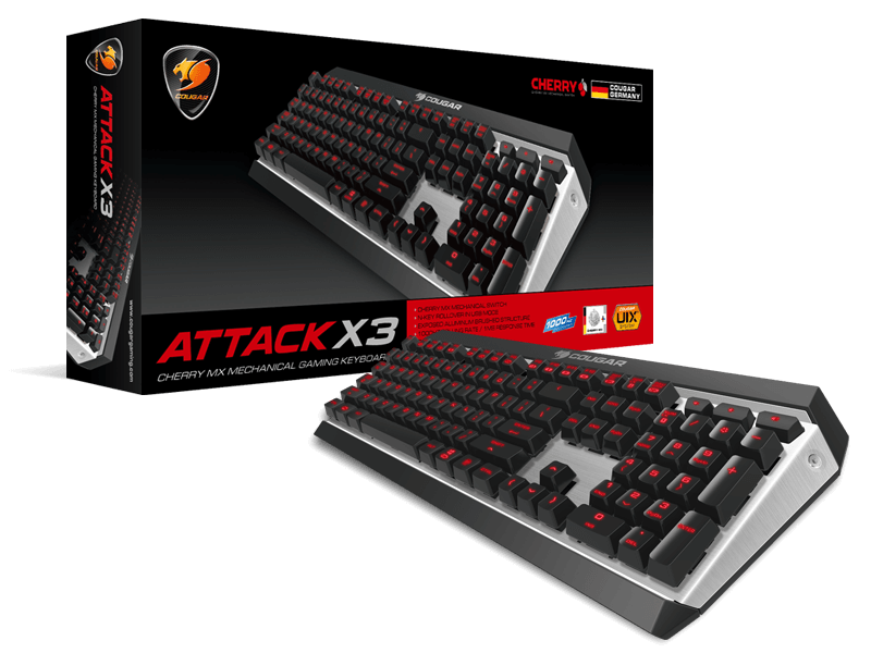 Teclado Cougar Attack X3 Rgb Mecanico Cherry / EspaÑol