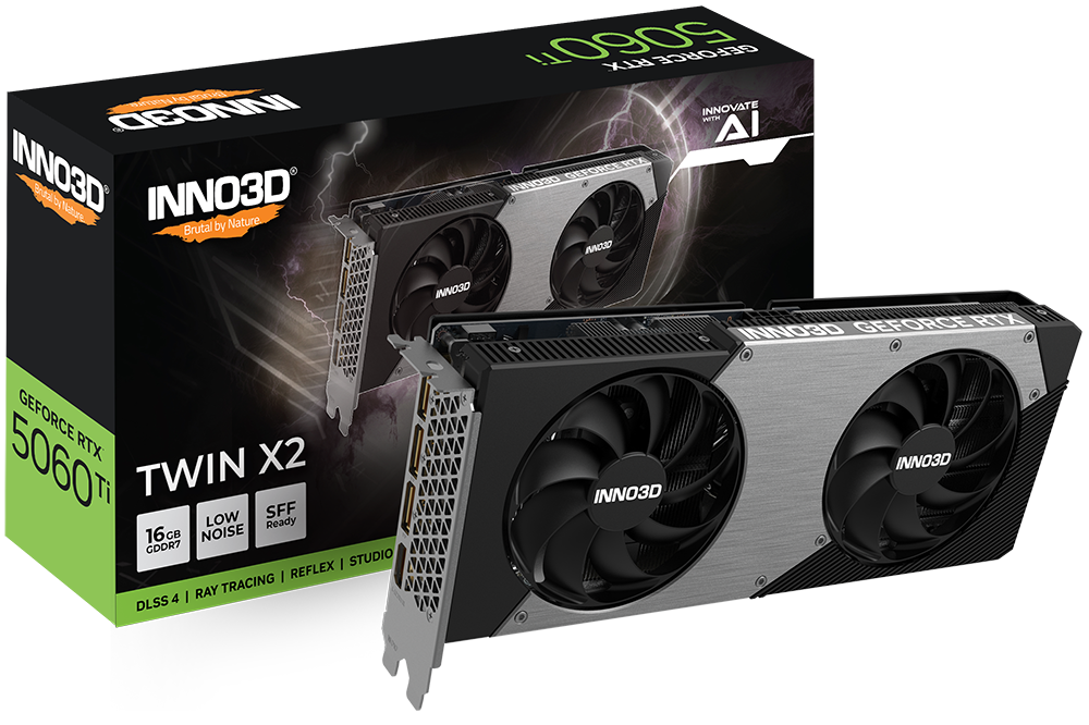 Tarjeta de Video Inno3d Geforce Rtx 5060ti X2 16gb