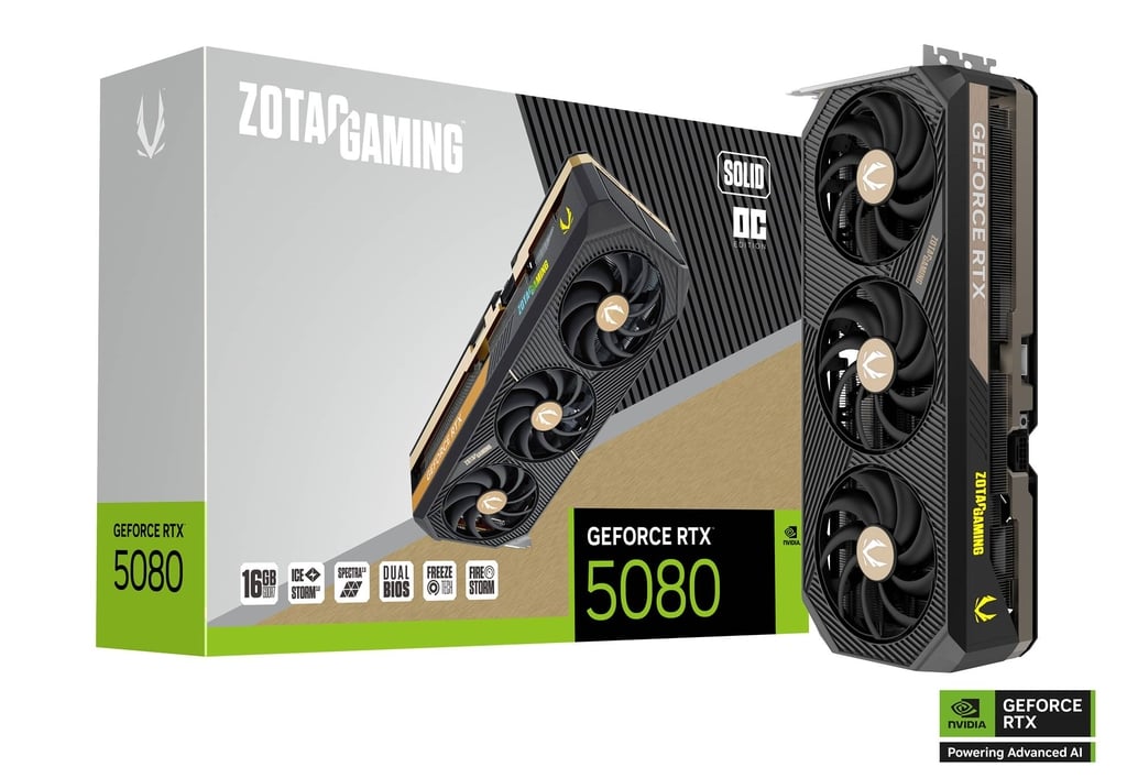 Tarjeta de Video Zotac Gaming Geforce Rtx 5080 Solid Oc