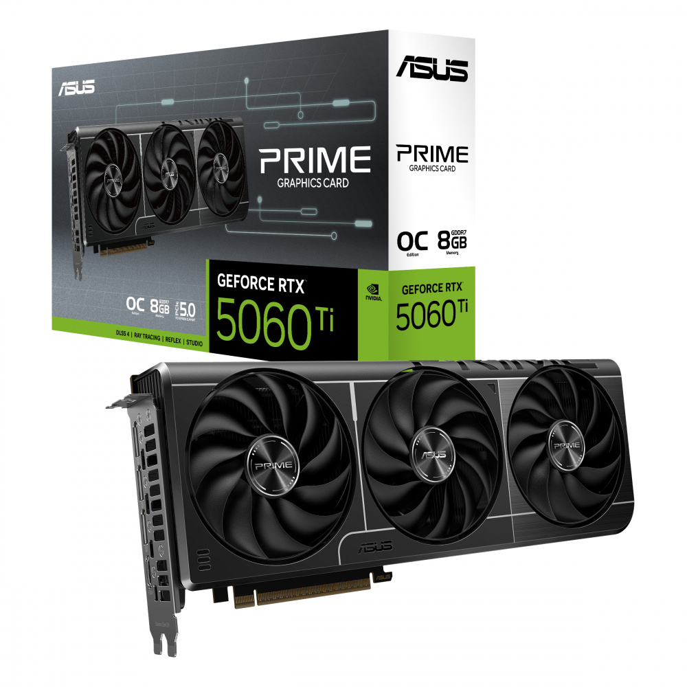 Tarjeta de Video ASUS NVIDIA PRIME GeForce RTX 5060 Ti 8GB GDDR7 OC Edition, 8GB 128-bit GDDR7, PCI Express 5.0