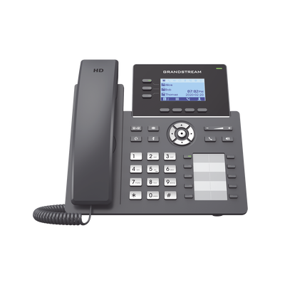 Teléfono Ip Grado Operador, 3 Líneas Sip Con 6 Cuentas, 10 Botones Blf, Puertos Gigabit Poe, Codec Opus, Ipv4/ipv6 Con Gestión En La Nube Gdms