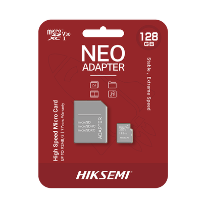Memoria Microsd Con Adaptador Ideal Para Celular O Tablet / 128 Gb / Multipropósito / Clase 10 / 92 Mb/s Lectura / 50 Mb/s Escritura