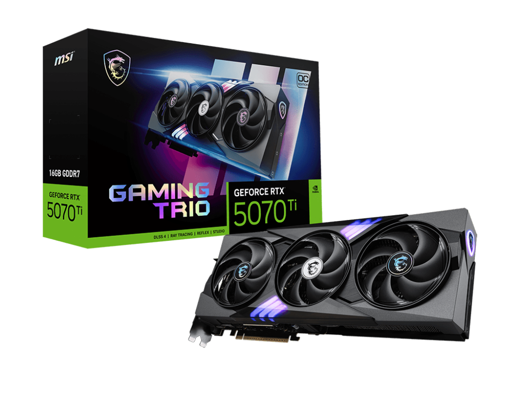 Tarjeta de Video Msi Geforce Rtx 5070 Ti 16g Gaming Trio Oc 16gb Ddr7