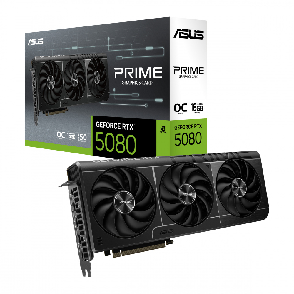 Tarjeta De Video Asus Nvidia Rtx5080 /pcie X16 5.0 /16gb Gddr7 /hdmi /3x Dp /estandar /gama Alta