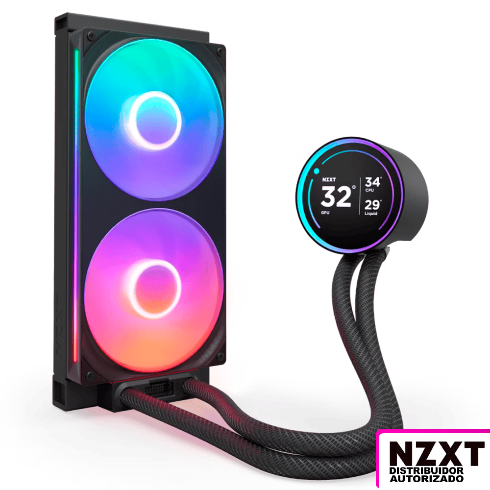 Disipador De Enfriamiento Liquido Nzxt Kraken Elite 280 Rgb Negro