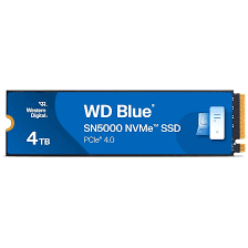 Unidad De Estado Solido Ssd Interno Wd Blue Sn5000 4tb M.2 2280 Nvme Pcie Gen4 X4 Lect.5500mbs