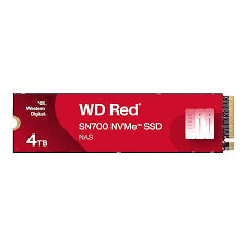 Unidad De Estado Solido Ssd Interno Wd Red Sn700 4tb M.2 2280 Nvme Pcie Gen3 X4 Lect.3400mbs