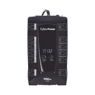 Ups De 750 Va/450 W, Topología Línea Interactiva, Entrada 120 Vca Nema 5-15p, Tipo Gabinete Compacto, Con 12 Tomas Nema 5-15r