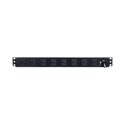 Pdu Básico Para Distribución De Energía, Con 8 Tomas Nema 5-15r Traseras Y 2 Tomas 5-15r Frontales, 1ur, 15 Amp, 120 Vca