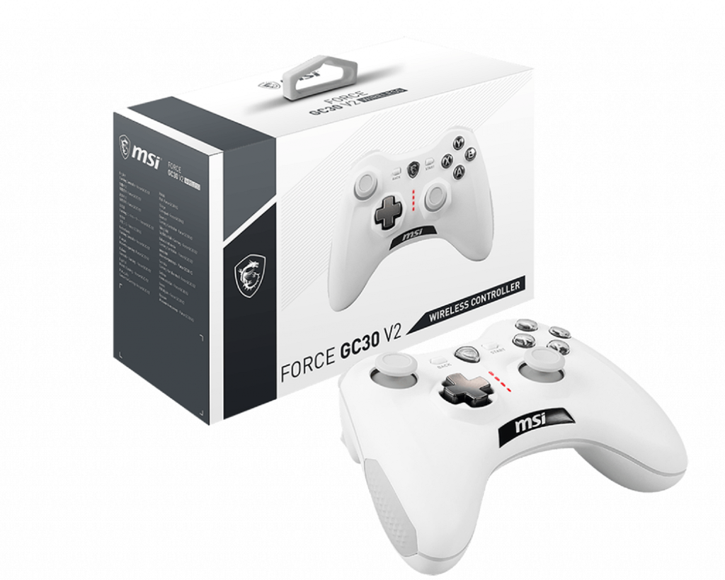 Control Msi Force Gc30 V2 Blanco Inalambrico