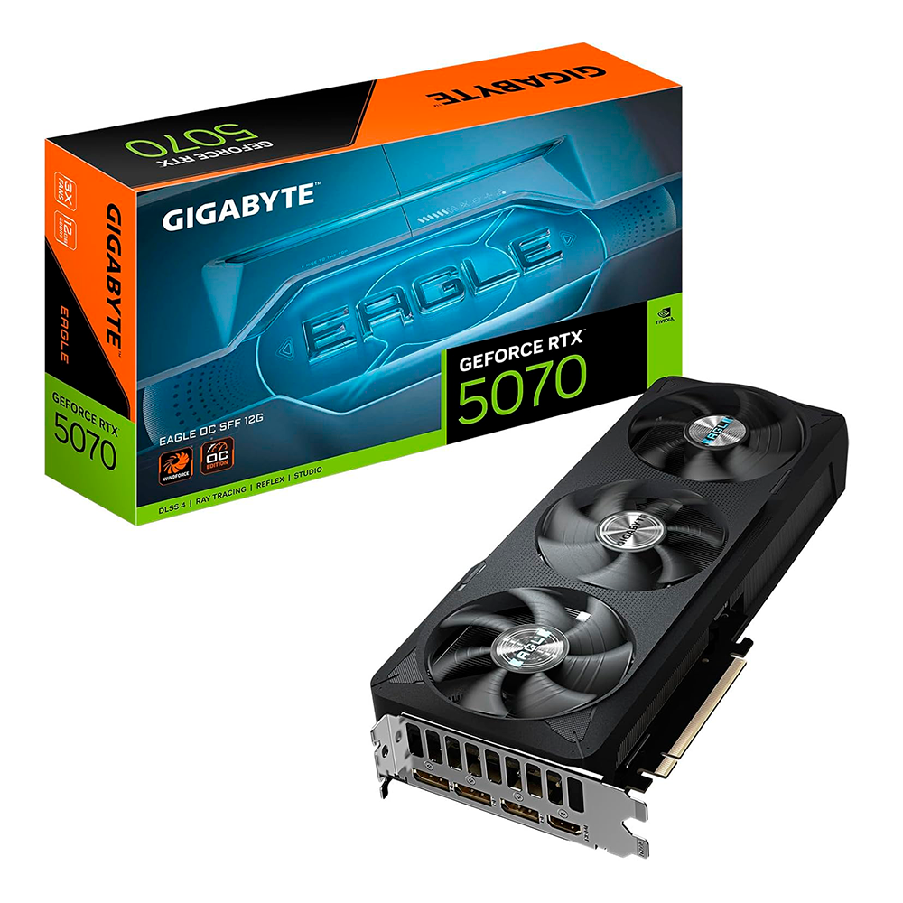 Gpu Gigabyte Rtx 5070 Eagleocsff/12gbgddr7/192bits/pcie5.0/enfriamientowindforce