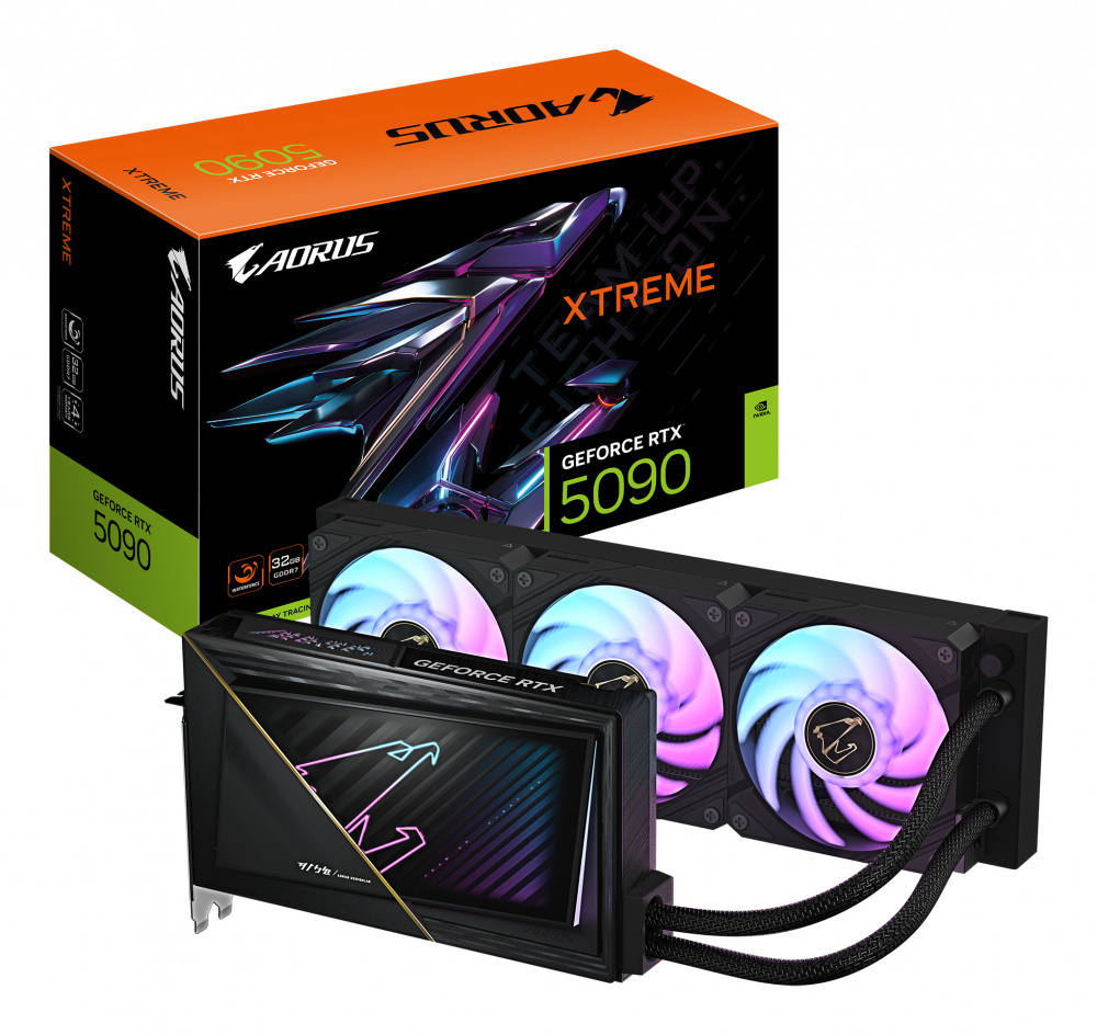 Tarjeta de Video AORUS NVIDIA GeForce RTX 5090 XTREME WATERFORCE, 32GB 512-bit GDDR7, PCI Express x16 5.0