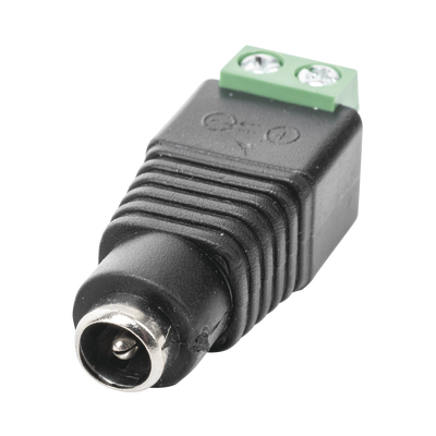 Adaptador Hembra Tipo Jack De 3.5 Mm Polarizado De 12 Vcc / Terminales Tipo Tornillo / Polarizado (+/-) / Ideal Para Cámaras De Video Vigilancia.