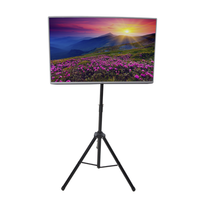 Trípode Portátil Con Soporte De Piso Para Monitores De 32 A 65" / Vesa 600 X 400 / Acero / Montaje De 65 Cm A 1 Mt