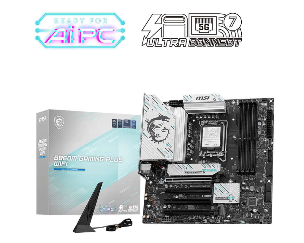 Mb Msi B860m Gaming Plus Wifi Ddr5 Lga 1851 Matx