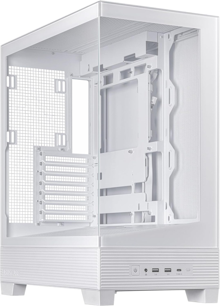 Gabinete Asus A31 Tg White M-atx Cristal Templado/2xusb-c/blanco