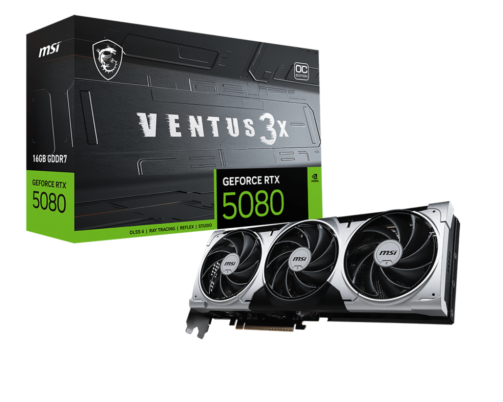 Tarjeta de Video  Msi Geforce Rtx 5080 16gb Ventus 3x Oc Plus Ddr7