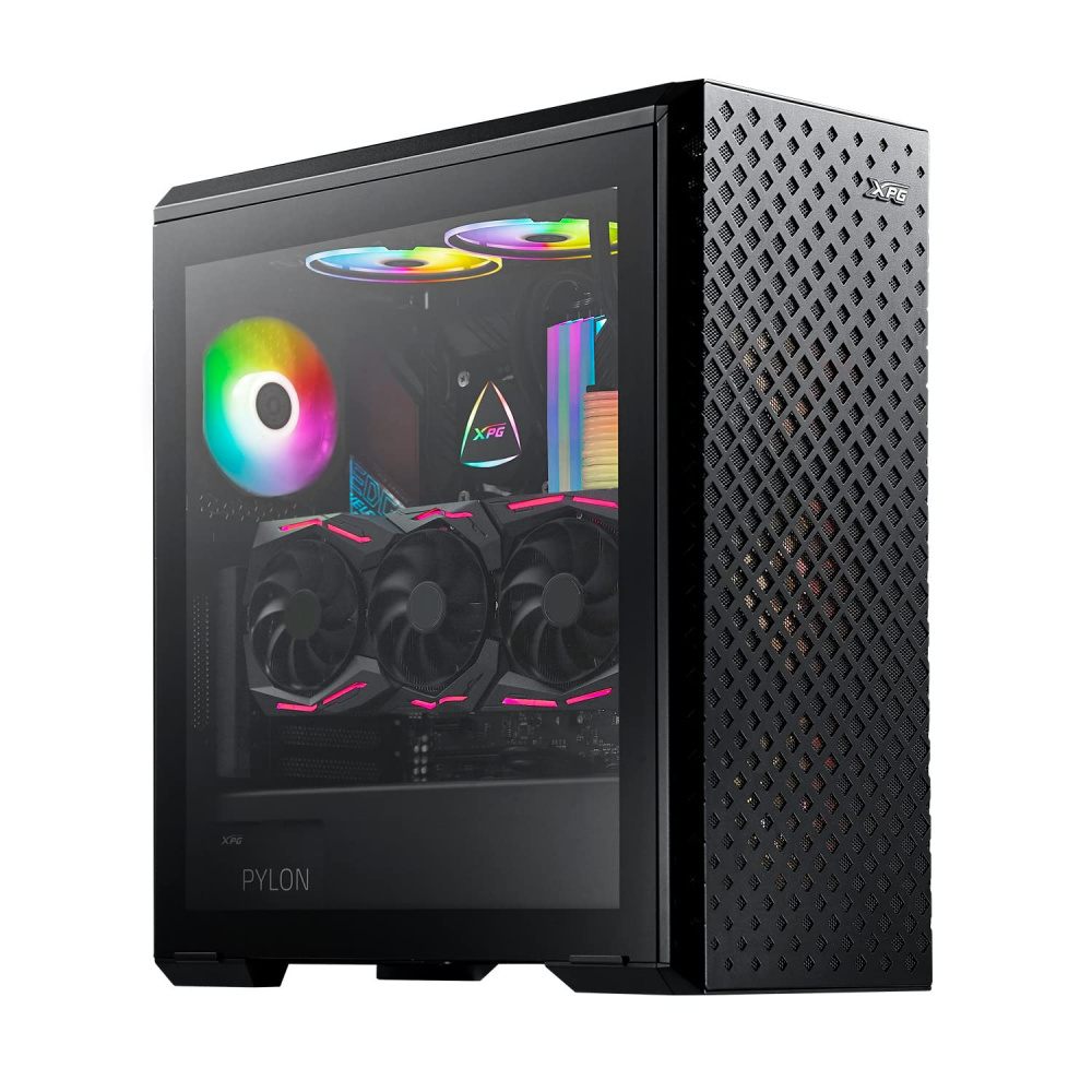 Gabinete Adata Xpg Defender Pro Mid Tower Panel Cristal Templado Atx 3 Ventiladores Negro (defender