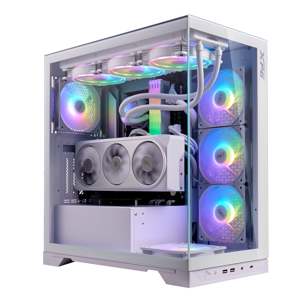 Gabinete Gamer Adata Xpg Invader X Media Torre Cristal Templado Atx Blanco (invaderxmt-whcww)