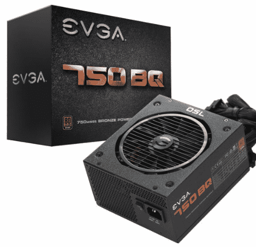 FUENTE DE PODER EVGA 750 BQ 80 PLUS BRONCE 7502 SEMI MODULAR