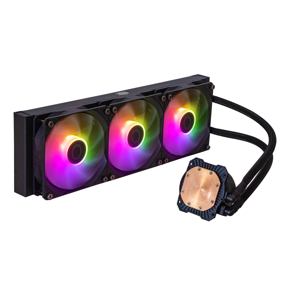 Cooler Master MasterLiquid 360L Core ARGB Enfriamiento Líquido para CPU, 3x 120mm, hasta 1750RPM, Negro