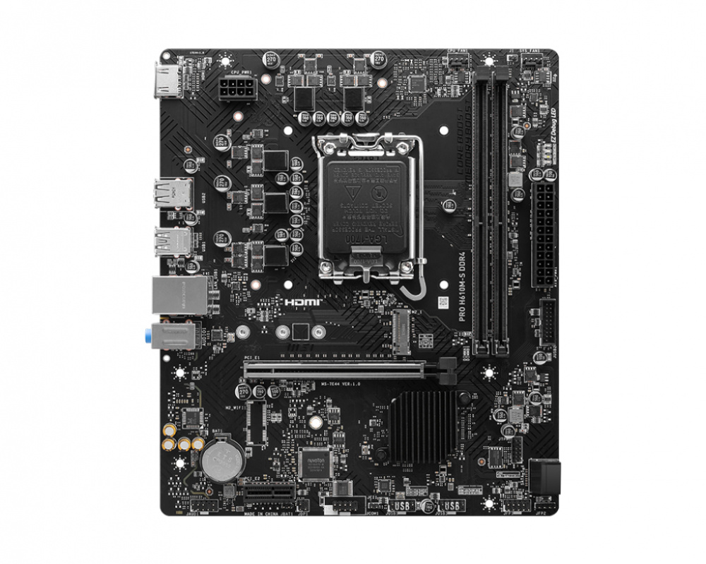 Mb Msi H610 Intel S-1700 14a Gen/2xddr4 64max 3200mhz/pcie 4.0/hdmi/dp/2xusb 3.2/m.2/micro Atx/gama