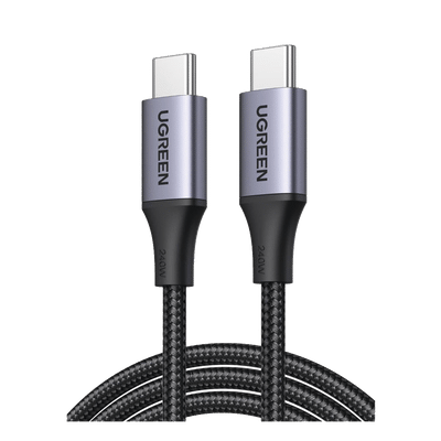 Cable Usb-c A Usb-c | 2 Metros | Potencia De Carga 240w | 48v/5a | Pd3.1 /3.0 | 480 Mbps | Chip E-market | Carcasa De Aluminio | Nylon Trenzado.