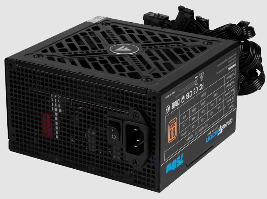 Fuente De Poder  Game Factor 750watts 80 Plus Bronze Psg750