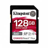 KINGSTON MEMORIA SD 128GB CL10 U3 V90 CANVAS REACT PLUS SDR2/128GB
