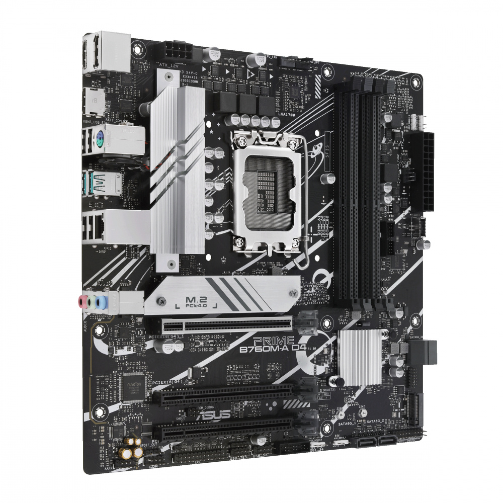 Tarjeta Madre ASUS PRIME B760M A D4, Micro-ATX, LGA 1700, Intel B760, 128GB DDR4