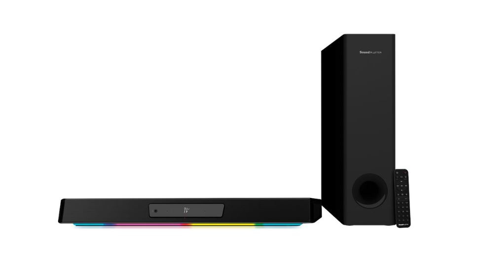 Creative Labs Barra de Sonido Sound Blaster Katana V2X, Bluetooth, Alámbrico/Inalámbrico, 90W RMS, Negro