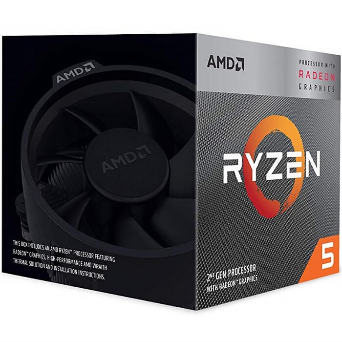 Procesador Amd Ryzen 5 3400g S-am4 3a Gen / 3.7 - 4.2 Ghz / Cache 4mb / 4 Nucleos / Con Graficos