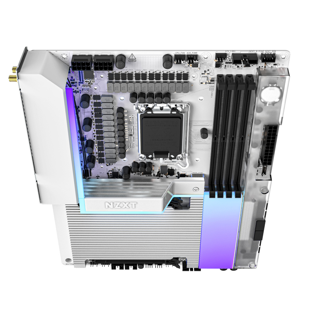 Mb Nzxt N9 Z890 White Rgb Lga 1851 Wifi 7 Ddr5 Atx