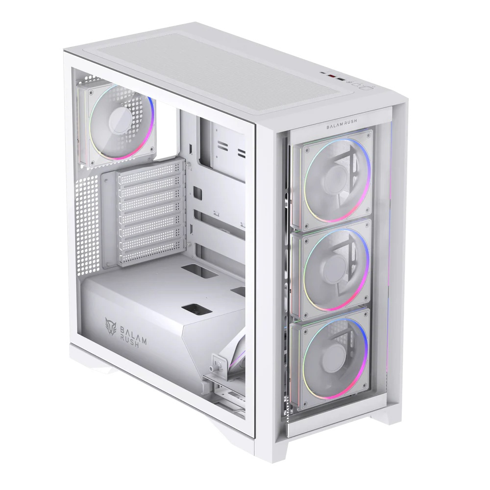 Gabinete Gamer Balam Rush Carbono Polar Twin Mate 9900 / Media Torre / Atx - M-atx - Itx /