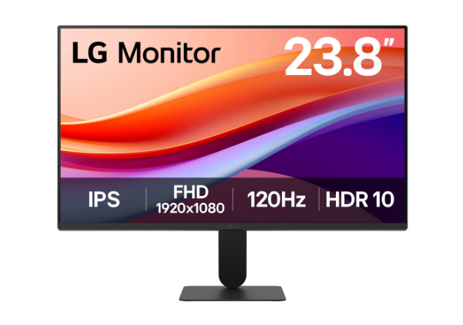 Monitor Pc Lg 24u411a 23.8 Fhd,1920x1080,panel Ips,120hz,asp16:9,brillo 250cd/m2,contr 1500:1,tr